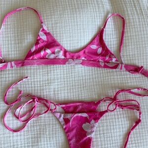 Kulani Kinis Pink Floral Bikini Set Wildberry